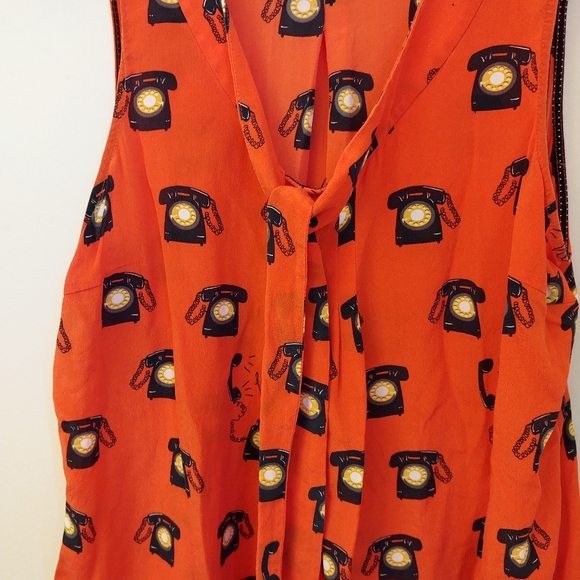 Maeve Anthropologie Ring True Telephone Blouse - Picture 5 of 7